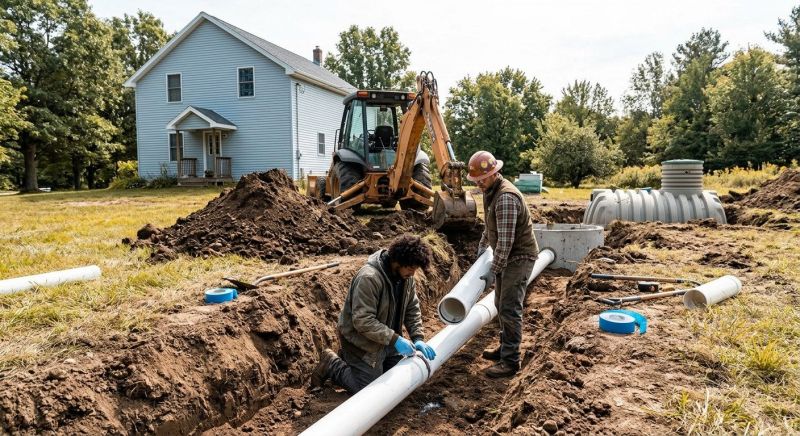 Sewage Field Installation in Columbus, OH
